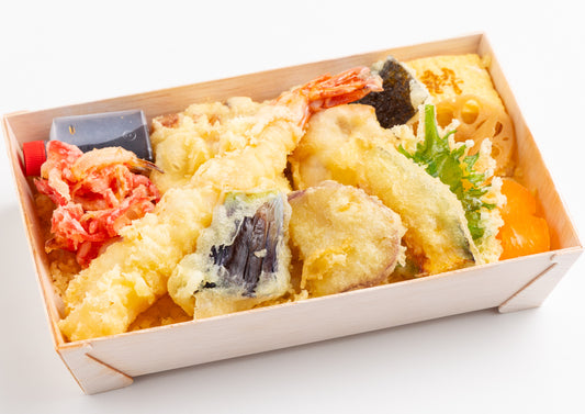 【米粉天ぷら】海老天と鶏天重