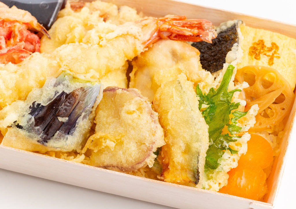 【米粉天ぷら】海老天と鶏天重